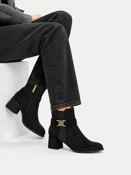 Nine West Nine West Botki CEO-NIBAL-01 Czarny