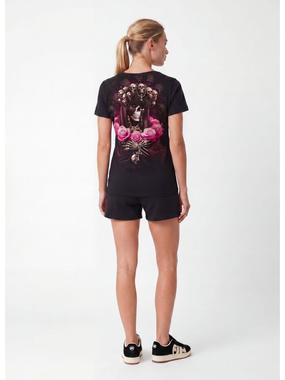 PITBULL PITBULL T-Shirt SANTA MUERTE Czarny Regular Fit