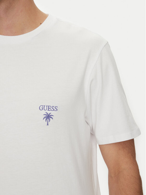Guess Guess T-Shirt F5GI09 KA260 Biały Regular Fit
