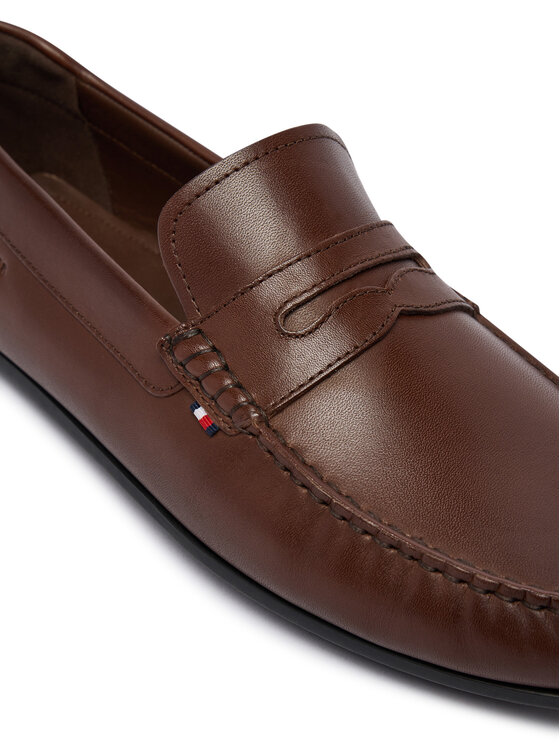 Tommy Hilfiger Tommy Hilfiger Mocasini Core Hilfiger Leather Driver FM0FM05790 Maro