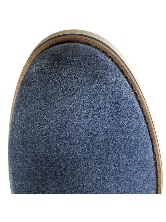 Tommy Hilfiger Tommy Hilfiger Kotníková obuv s elastickým prvkem Dunn 3B FM56818817 Modrá