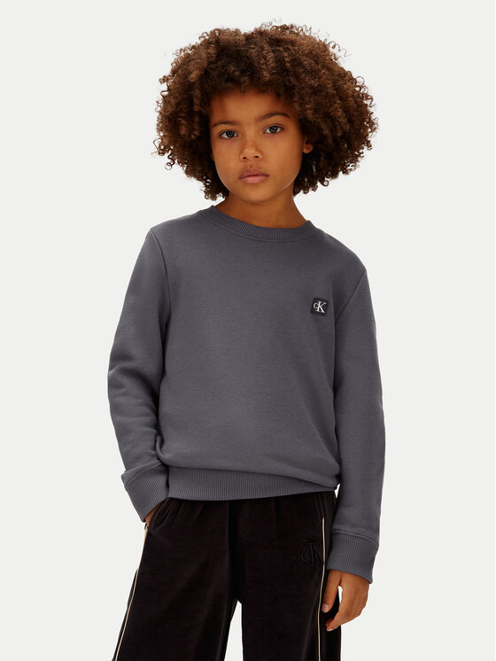 Calvin Klein Jeans Calvin Klein Jeans Суитшърт Mono Mini Badge IU0IU00570 Сив Regular Fit