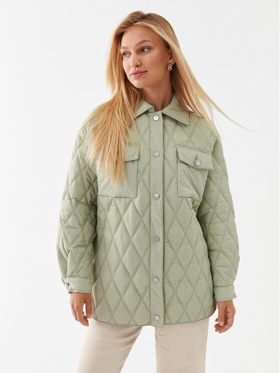 Guess Guess Giacca di transizione Giorgia W3YL17 WFIW2 Verde Relaxed Fit
