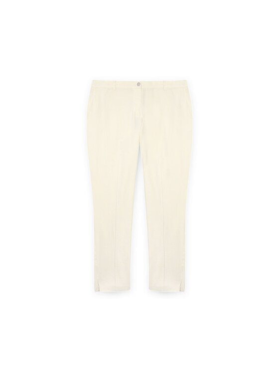 Fiorella Rubino Fiorella Rubino Pantaloni di tessuto P134T004833N011 Bianco Regular Fit