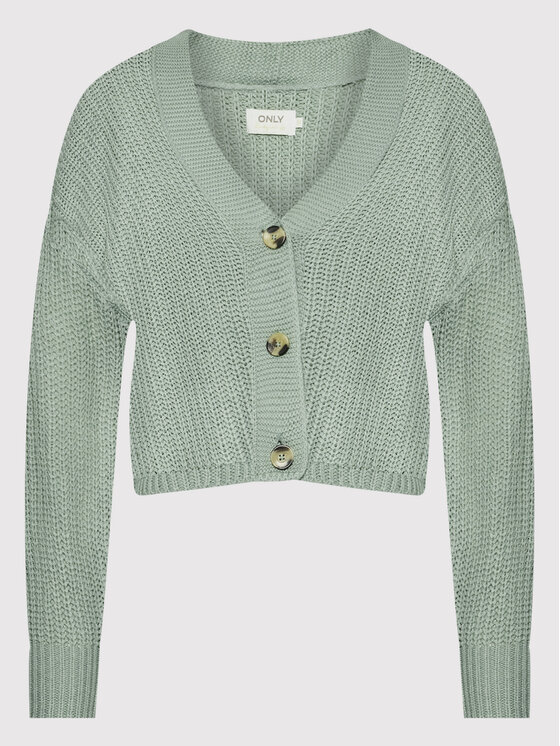 ONLY ONLY Kardigan Carol 15211521 Zielony Relaxed Fit