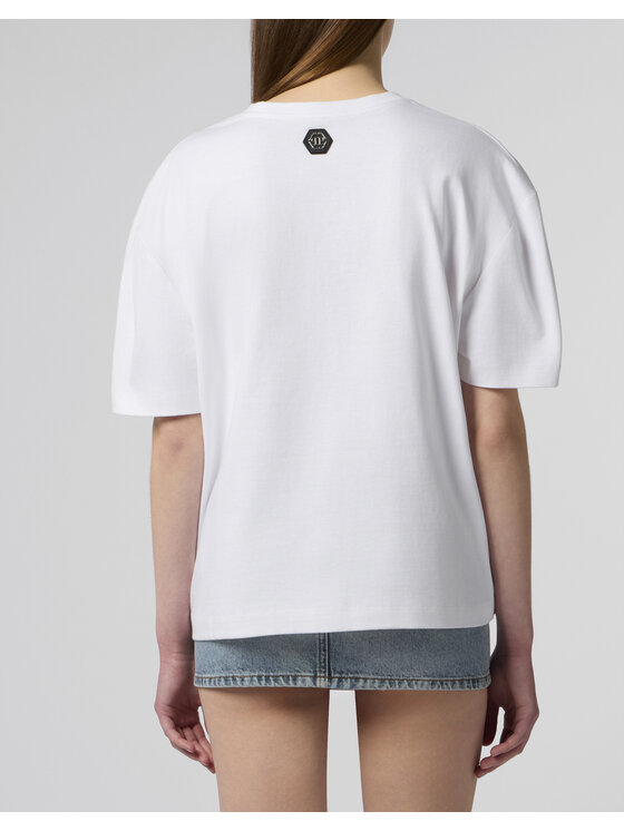 PHILIPP PLEIN PHILIPP PLEIN T-Shirt 29018 Biały Regular Fit