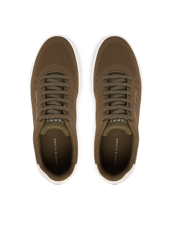 Tommy Hilfiger Tommy Hilfiger Sneakersy Th Court Knit FM0FM05823 Zelená