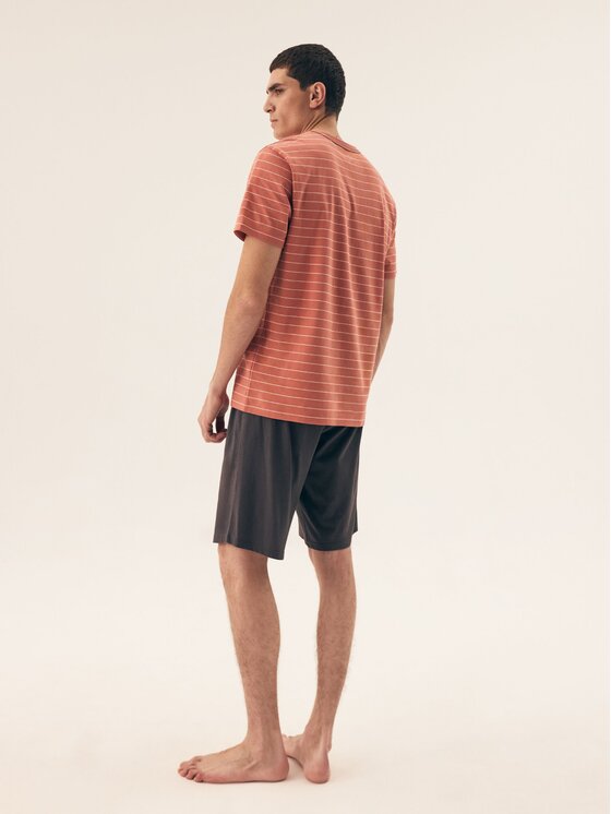Henderson Henderson Piżama 42635 Koralowy Regular Fit