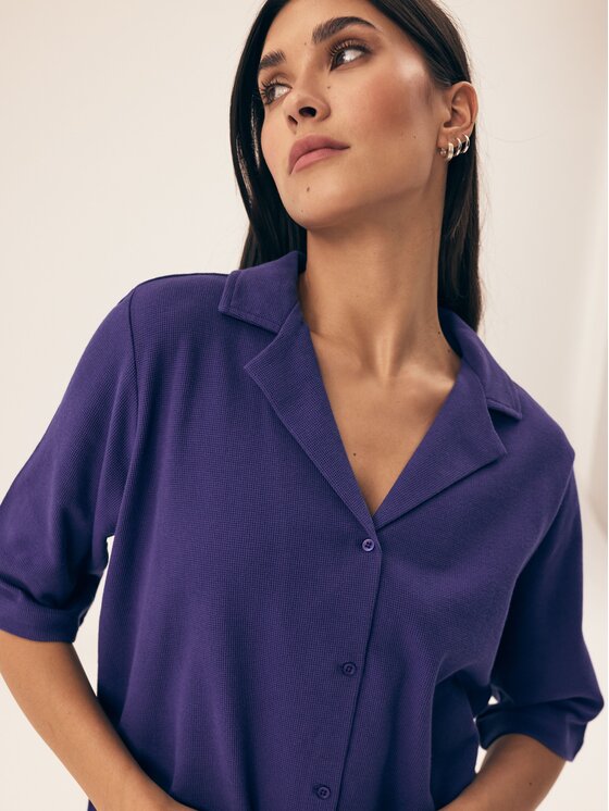 Henderson Henderson Komplet koszula i spodnie materiałowe 43348 Niebieski Regular Fit