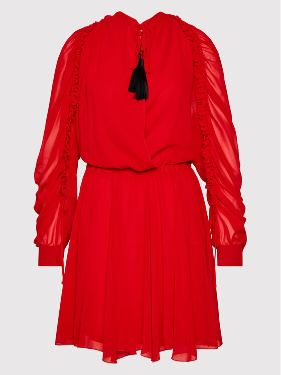Babylon Babylon Abito da cocktail O_MF0512 Rosso Regular Fit