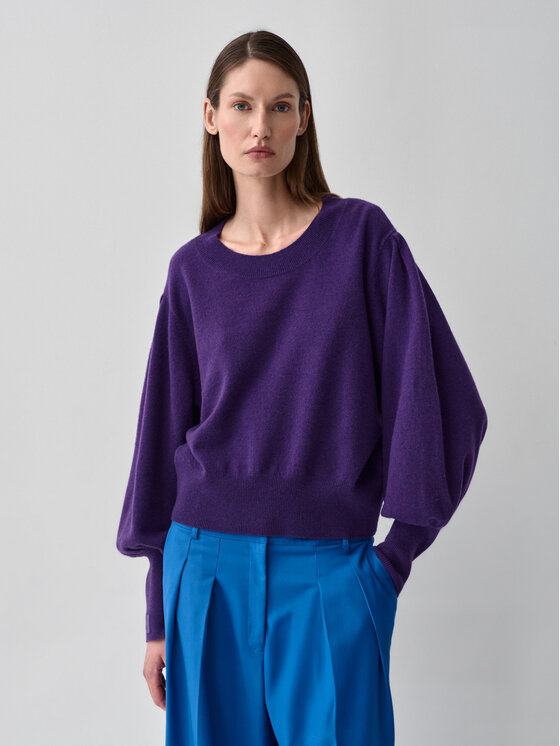 TATUUM TATUUM Sweter LILA B Fioletowy Fitted Fit