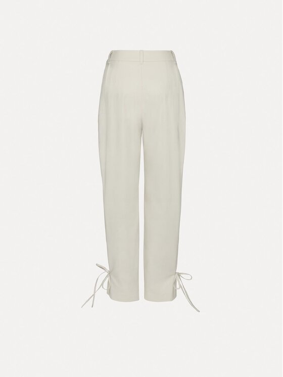La Mania La Mania Pantaloni di tessuto JOAN Beige Basic Fit