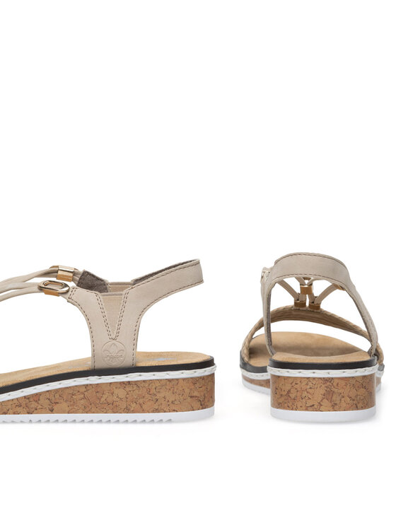 Rieker Rieker Sandalen V3662-62 Beige