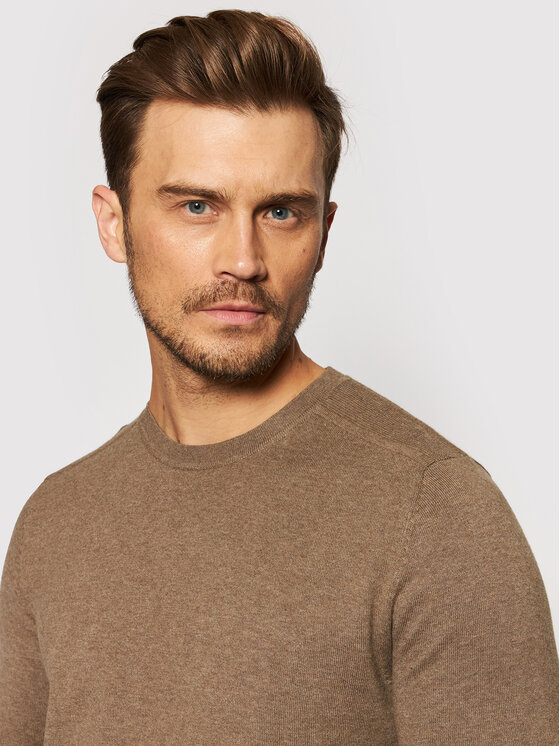 Selected Homme Selected Homme Džemper Berg 16074682 Smeđa Regular Fit