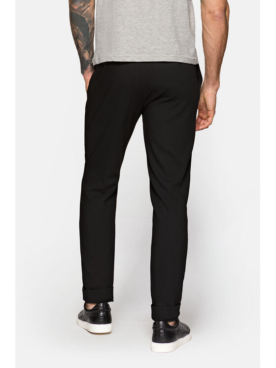 Lancerto Lancerto Spodnie materiałowe Landon Czarny Regular Fit