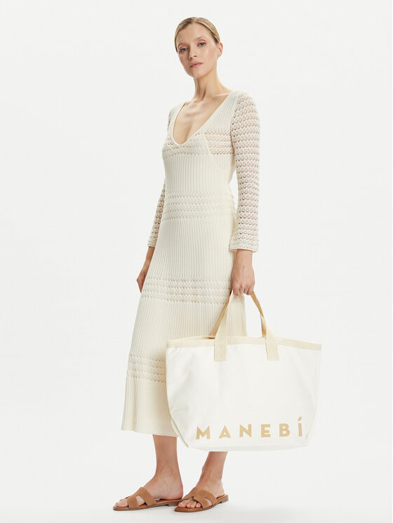 Manebi Manebi Pārnēsajamā soma California B02EY Bēšs