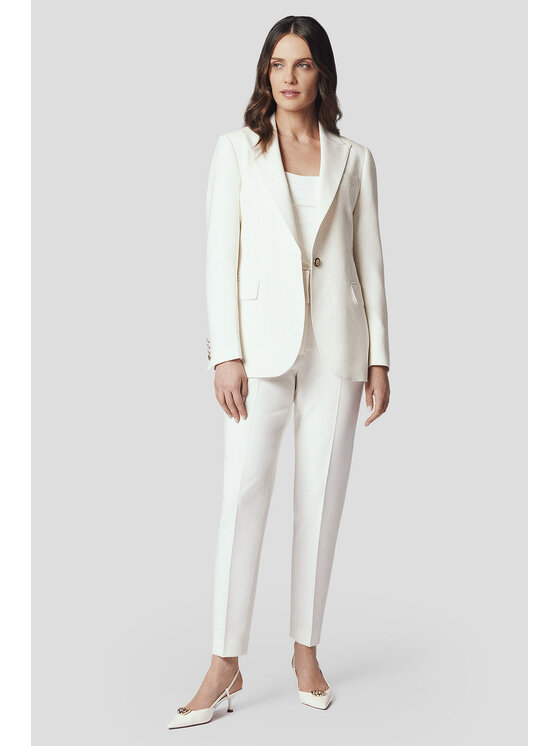 Lancerto Lancerto Spodnie materiałowe Donna SP073125000006 Écru Regular Fit