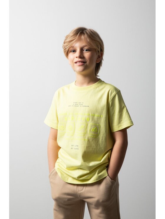 Coccodrillo Coccodrillo T-Shirt WC6143203NBJ-004 Żółty Regular Fit