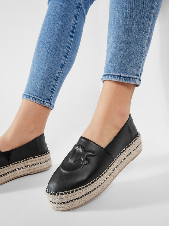 PINKO Pinko Espadrile Julian 1 Scarpa PE 21 BLKS1 1P229U Y69D Črna