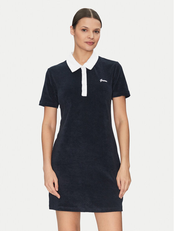 Guess Guess Rochie de zi V5GK01 KCQV1 Bleumarin Regular Fit