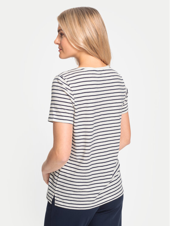 Olsen Olsen T-krekls 11105068 Écru Regular Fit