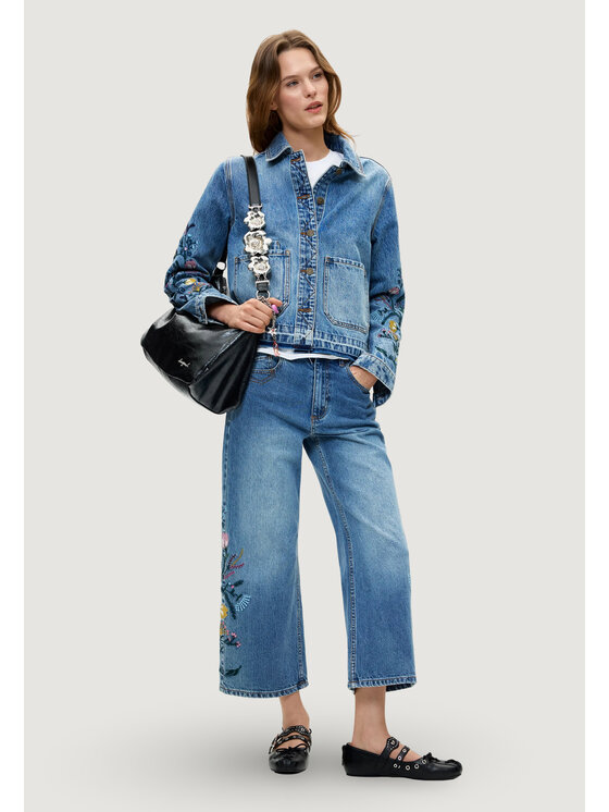 Desigual Desigual Jeansy DENIM_BRIDGE Niebieski Casual Fit