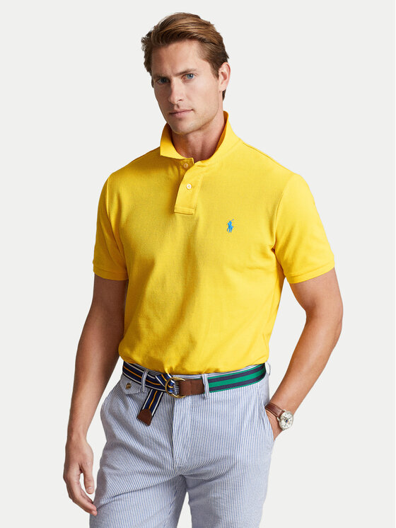 Polo Ralph Lauren Polo Ralph Lauren Поло Core Replen 710795080 Жовтий Slim Fit