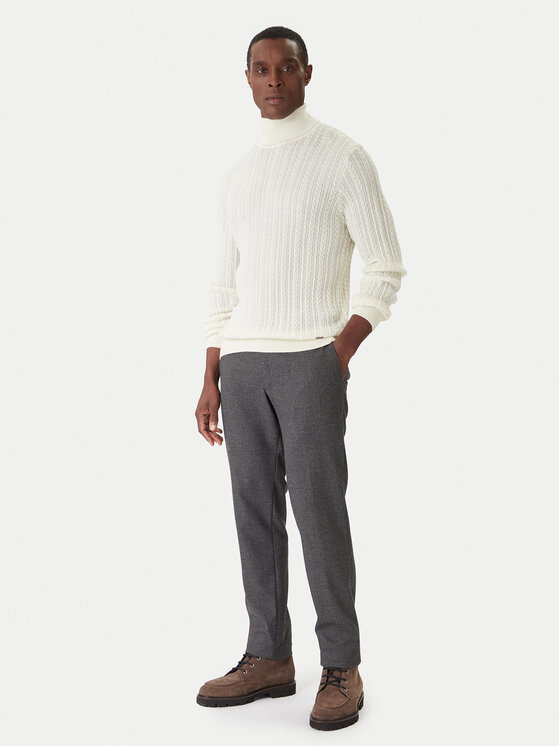 JOOP! JOOP! Bluză cu gât Danilor 30047372 Bej Modern Fit
