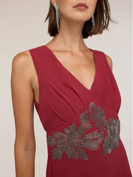 Motivi Motivi Abito da sera 7031Q003655N036 Bordeaux Flared Fit