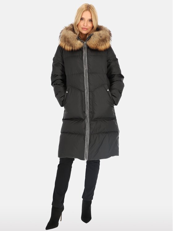 Perso Perso Dámská bunda BLH241001FXR Černá Regular Fit