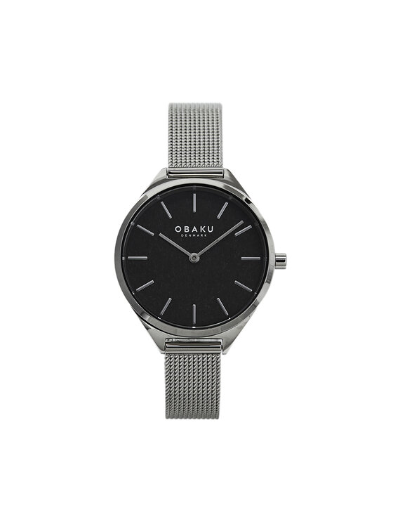 Obaku Obaku Hodinky Kaffe V257LHCNMC Stříbrná