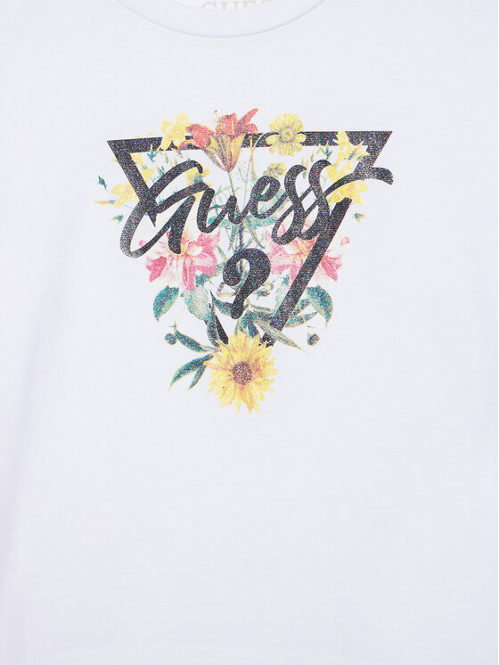 Guess Guess Bluzka J5YI36 K6YW4 Biały Regular Fit