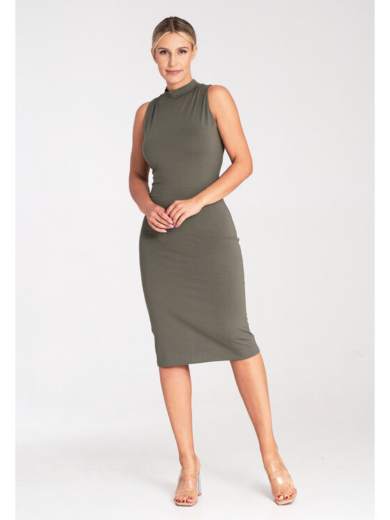 FIGL FIGL Sukienka koktajlowa M1031 Zielony Regular Fit
