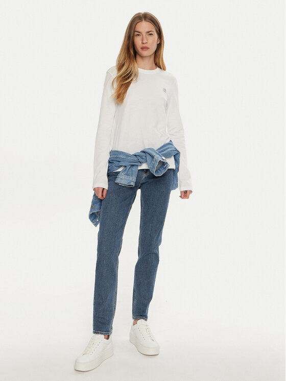 Calvin Klein Jeans Calvin Klein Jeans Μπλουζάκι J20J224549 Λευκό Regular Fit