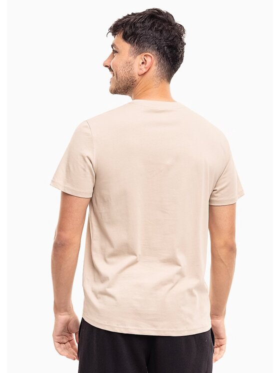 4F 4F Tričko 4FWSS25TTSHM3096-83S Hnedá Regular Fit