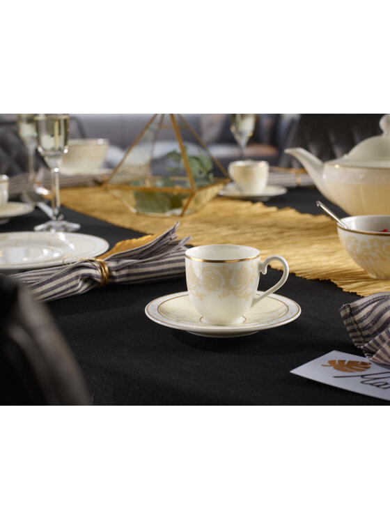 Villeroy & Boch Villeroy & Boch Spodek do filiżanki Ivoire Villeroy & Boch Złoty