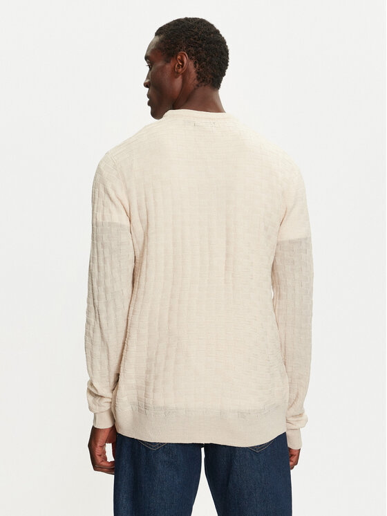 Brave Soul Brave Soul Sweter MK-248BURKE Beżowy Regular Fit