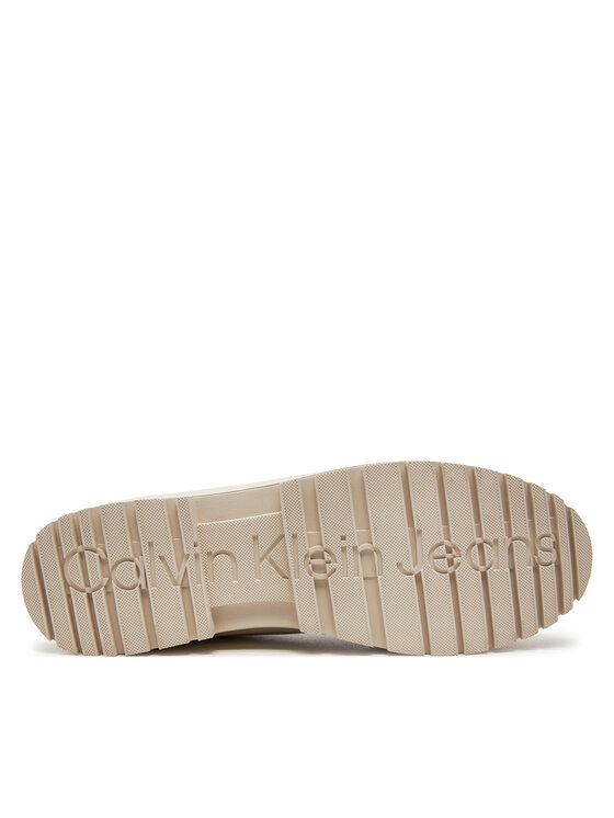 Calvin Klein Jeans Calvin Klein Jeans Mocasini Lugged Hybrid Apron Laceup C In YM0YM01140 Écru