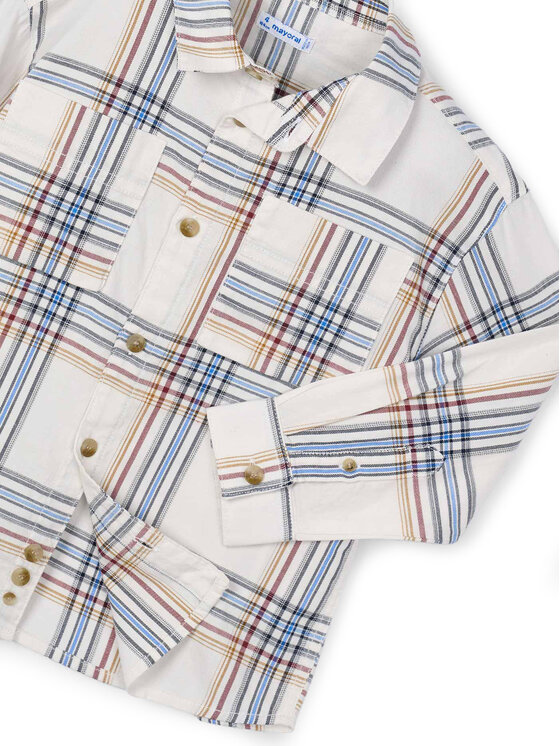 Mayoral Mayoral Сорочка 4128 Бежевий Regular Fit