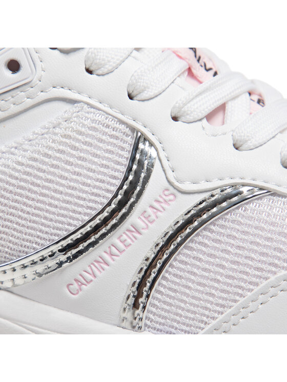 Calvin Klein Jeans Calvin Klein Jeans Sneakers Chunky Sole Sock Laceup Pu-Ny YW0YW00090 Bianco