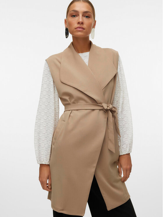 Vero Moda Vero Moda Weste Allison 10300864 Beige Regular Fit