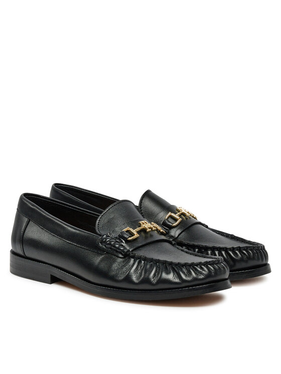 Tommy Hilfiger Tommy Hilfiger Mokasinke Soft Leather Horsebit Loafer FW0FW08414 Crna