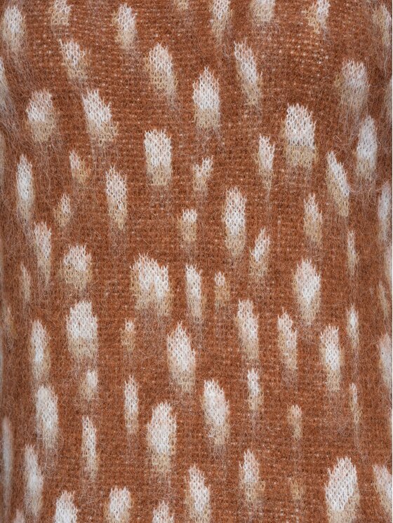 Ombre Ombre Sweter OW-SW-E0059 Brązowy Regular Fit