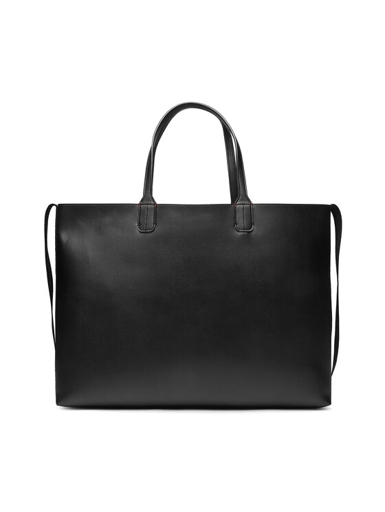 Tommy Hilfiger Tommy Hilfiger Handtasche Iconic Tommy Tote AW0AW14874 Schwarz
