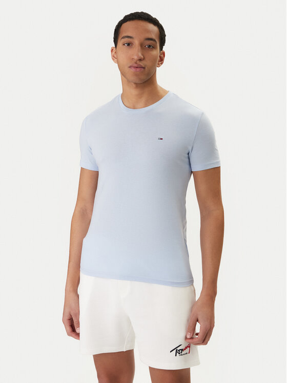 Tommy Jeans Tommy Jeans Tričko DM0DM20363 Modrá Slim Fit