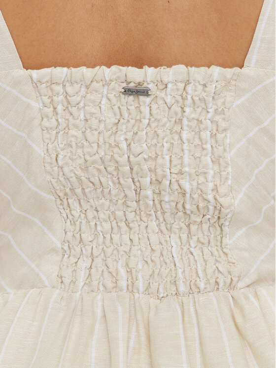 Pepe Jeans Pepe Jeans Rochie de vară Emereal PL953473 Bej Regular Fit