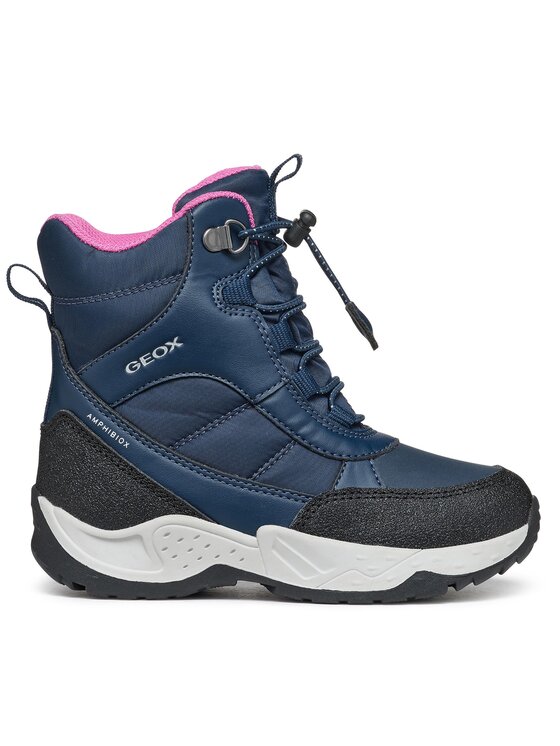 Geox Snehule J Sentiero Girl B Ab J36FVB 054FU C4268 S Tmavomodrá