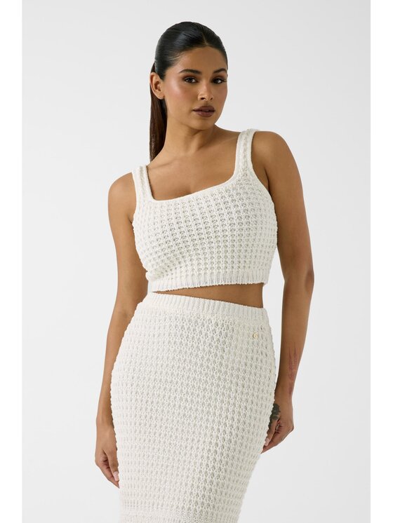 Guess Guess Top 183443 Biały Classic Fit
