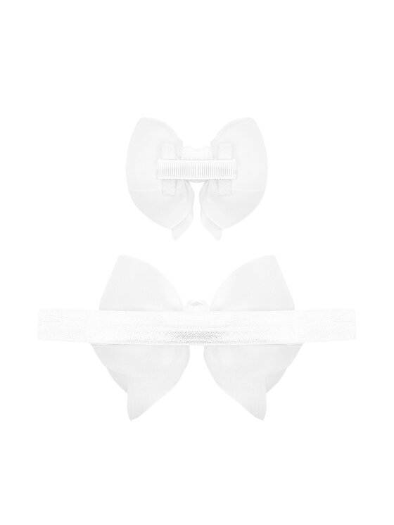 Mayoral Mayoral Stirnband und Haarspange Set 9888 Weiß