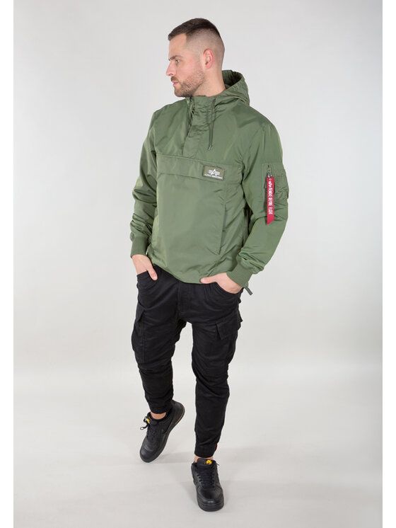 Alpha Industries Alpha Industries Kurtka anorak TT Two Tone Light Weight Anorak Zielony Regular Fit